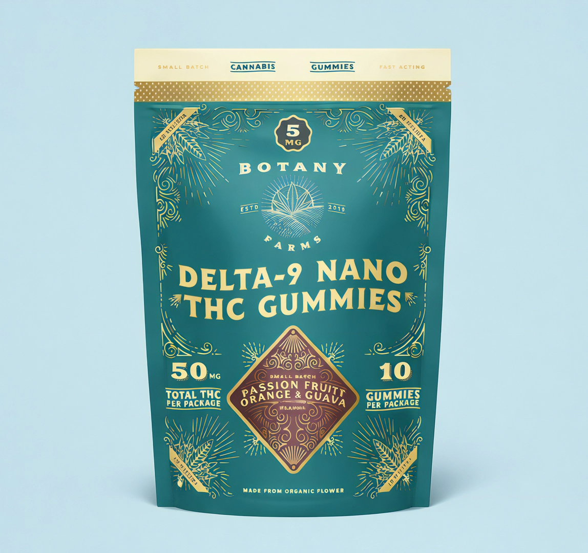 Custom Mylar Delta 9 Gummies  Packaging