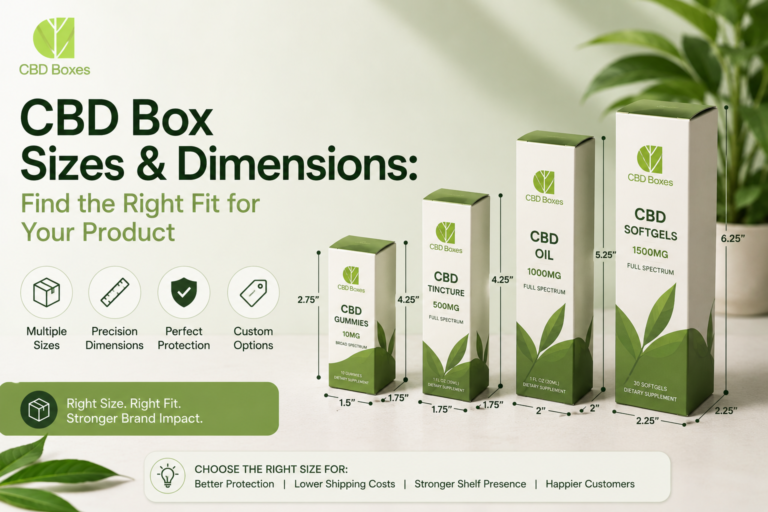 CBD Box Sizes & Dimensions: Find the Right Fit for Your Product