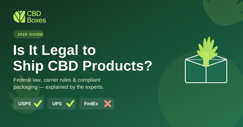 Is it legal to ship CBD products