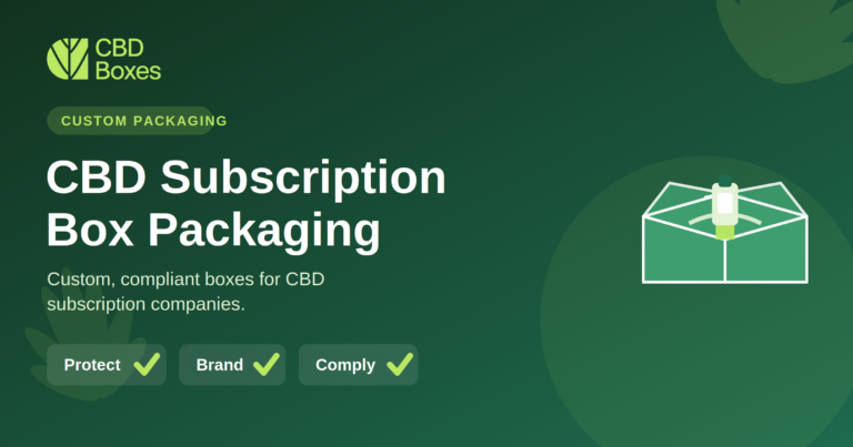 CBD Subscription Box Packaging: Custom Boxes for CBD Subscription Companies