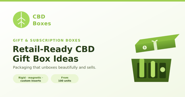 Retail-Ready CBD Gift & Subscription Box Ideas