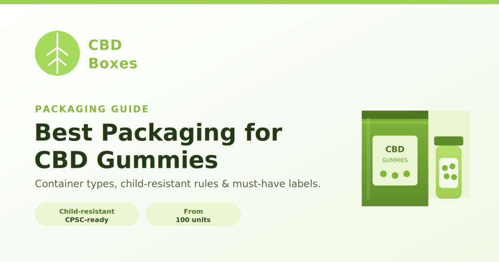 Best Packaging for CBD Gummies & Edibles