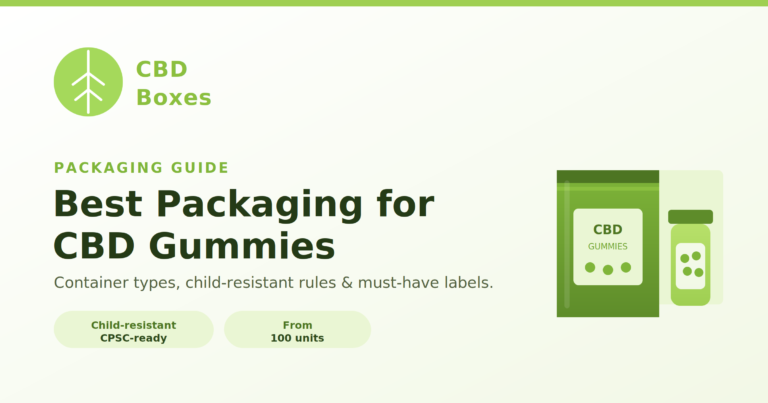 Best Packaging for CBD Gummies & Edibles