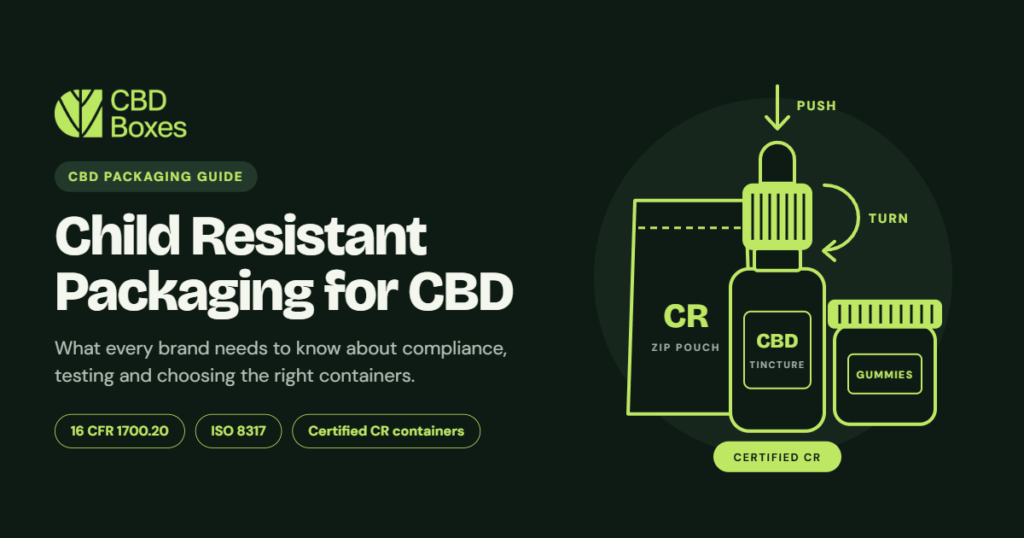 child resistant cbd packaging