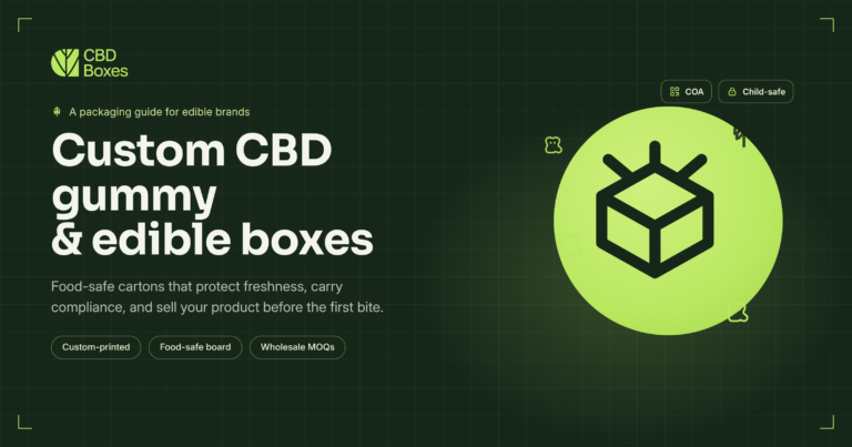 Custom CBD Gummy & Edible Boxes — Packaging That Protects, Complies, and Sells