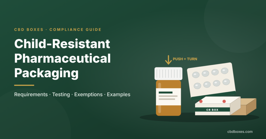 child-resistant pharmaceutical packaging