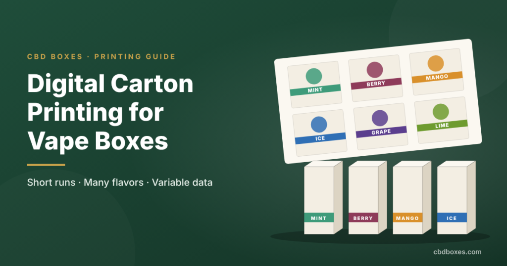 digital carton printing vape boxes
