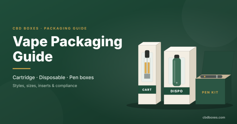 Vape Packaging Guide: Cartridge, Disposable & Pen Boxes Explained