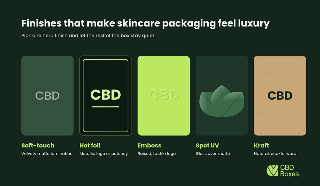 luxury CBD skincare packaging 