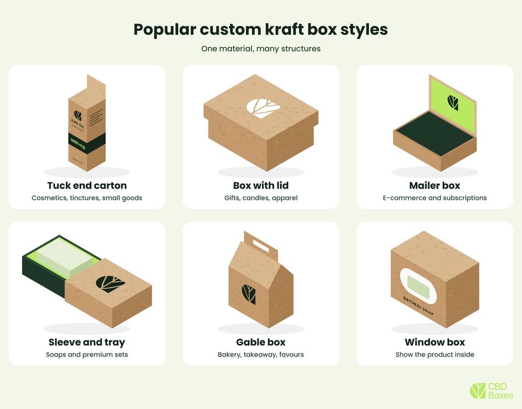 custom kraft box styles
