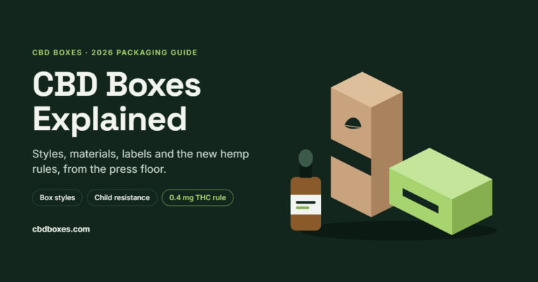 CBD Boxes Explained: A Packaging Expert’s 2026 Guide to Custom CBD Boxes