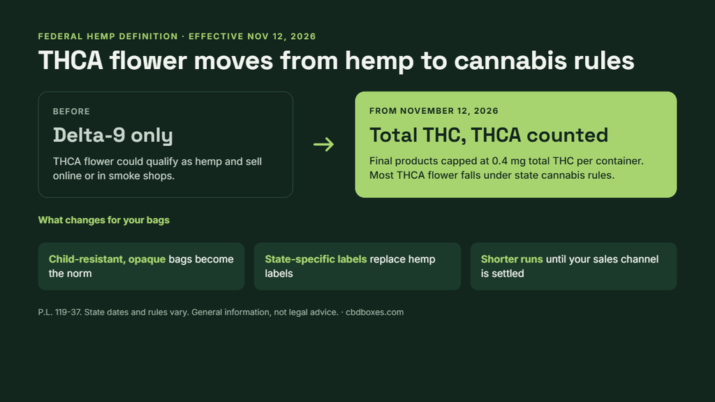 thca flower packaging 2026