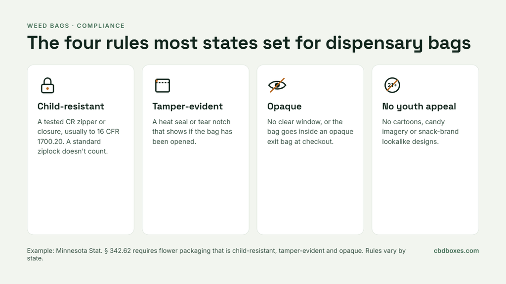 dispensary bag compliance