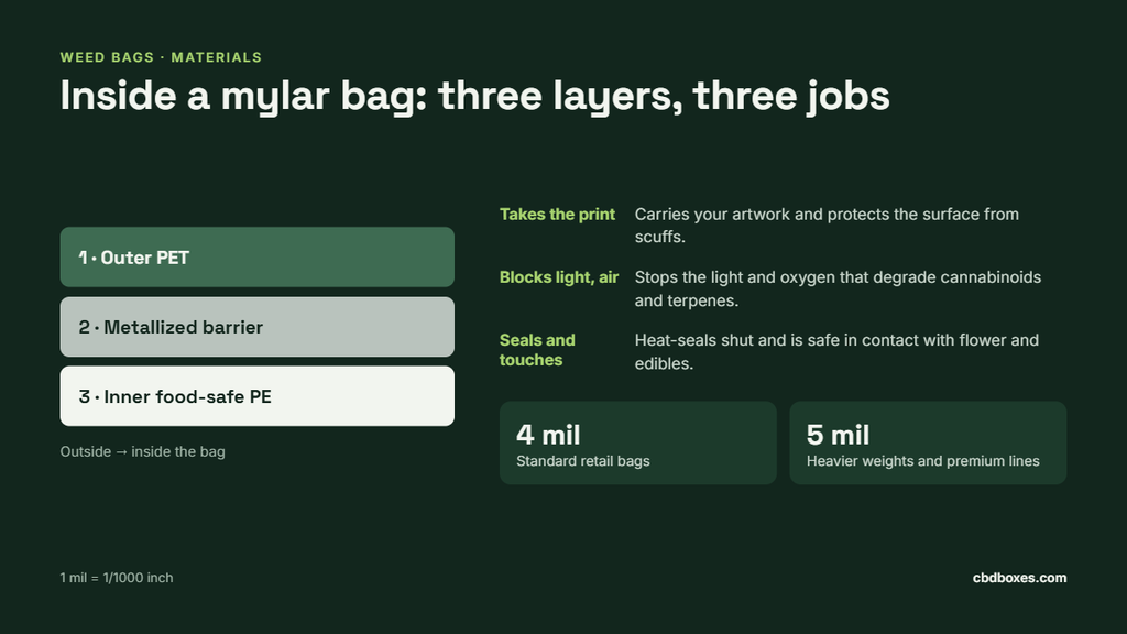 mylar bag layers