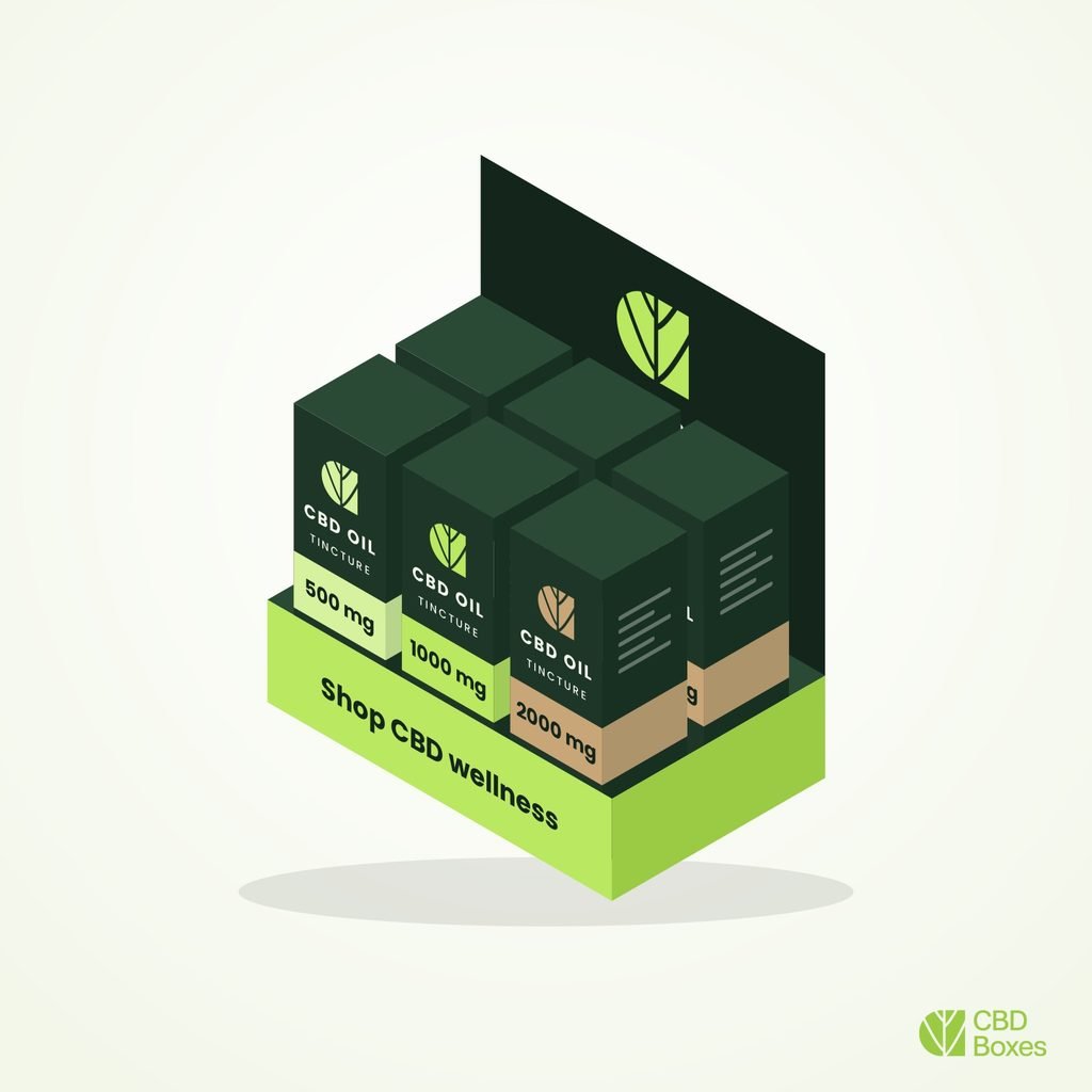 Custom cbd display box tinctures